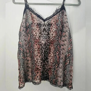 SHEER LACE-TRIM BLOUSE- LA CLASSE COUTURE
